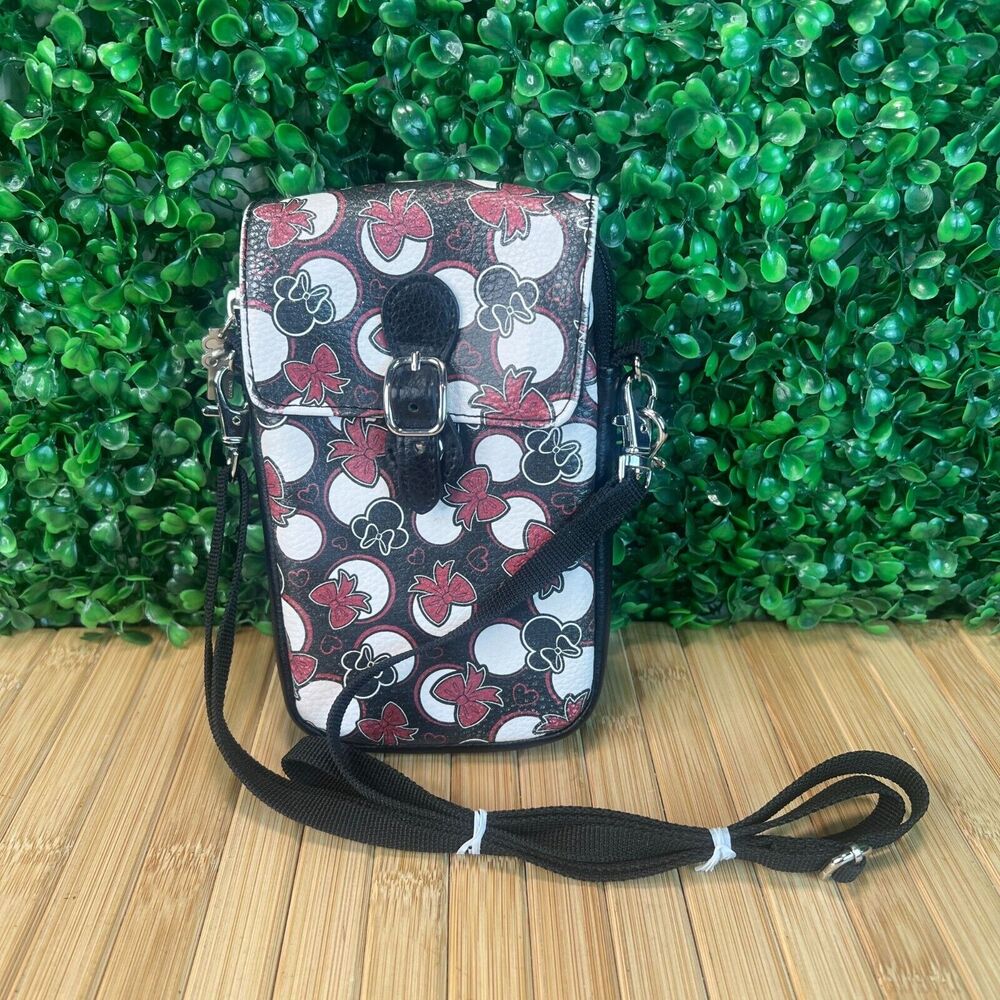 Disney Parks Crossbody Wristlet Phone Bag Minnie Mouse Wallet